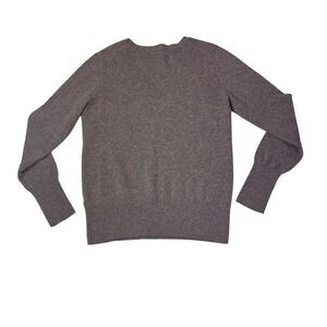 Halogen Cashmere V Neck Sweater Women's XL Gray Long Sleeve Pullover